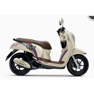 ชุดสี เฟรม ฮอนด้า สกู้ปปี้ ไอ ตัวใหม่  Honda Scoopy i new รุ่นไฟเลี้ยวบังลม ปี 2012-2016  ครบชุด 16 ชิ้น  สีครีม