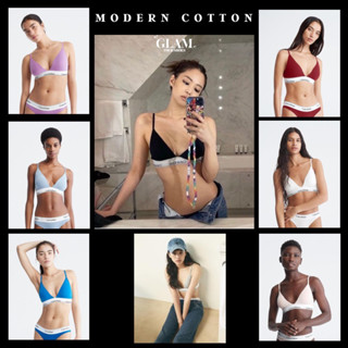 (พรีออเดอร์-แท้💯) Calvin klein modern cotton triangle bra รุ่นแบบมีฟองน้ำ 🇺🇸