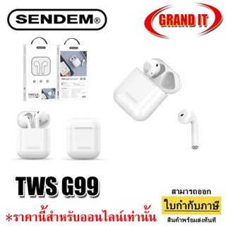 หูฟังบลูทูธ sendem G99 TWS 5.0 BLUETOOTH หูฟังไอโฟน หูฟังมือถือ