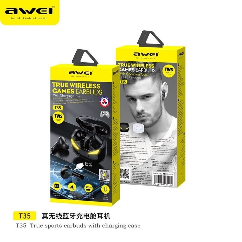 Awei T35 หูฟังบลูทูธไร้สาย ของแท้ 100% พร้อมส่งในไทย