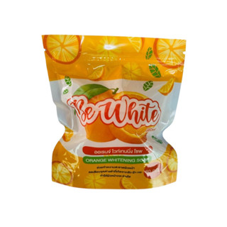 สบู่บีอีไวท์ สบู่ส้มบีอีไวท์ Be White Orange Whitening Soap 80 g.