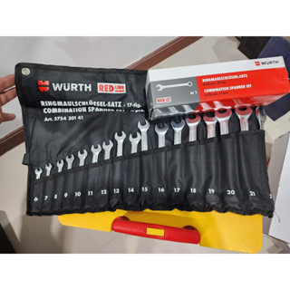 ชุดกุญแหวนข้าง WURTH REDLINE 17ชิ้น