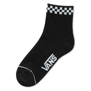 [ของแท้ ส่งฟรี จากไทย] VANS PEEK-A-CHECK CREW 7-10 1PK - BLACK