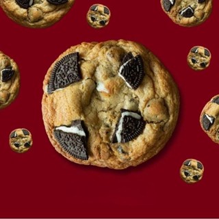 (ใส่โค้ด FCKZ6242 ลด 45-.) Jumbo Cookie - Cookie &amp; Cream คุ้กกี้ยักษ์ ท้อปด้วยคุ้กกี้แอนด์ครีม ขนาด 80g.