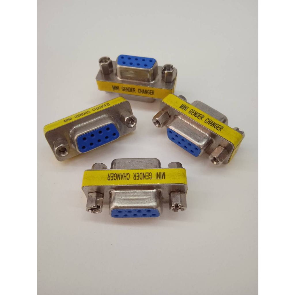 DB9/RS232/9pin/หัวแปลงRS239 FF/ข้อต่อ 9 พิน หัวเมียเมีย/ตัวต่อสายสัญญานRS232 แข็งแรงทนทาน ได้มาตราฐา