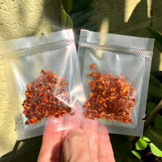 พริกผัด ซอง 5 กรัม [5 ซอง] 🌶เผ็ดมาก🌶 ไม่อมน้ำมัน หอม อร่อย กินกับก๋วยจั๊บญวน ก๋วยเตี๋ยว