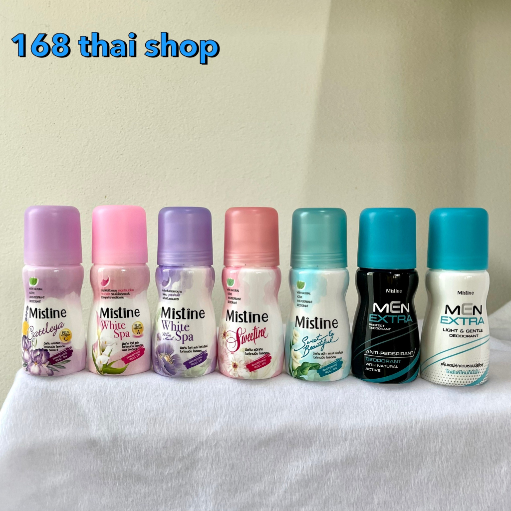 Mistine whitening roll on 35 ml. โรลออน ลูกกลิ้ง มิสทิน หอมมาก มิสทินไวท์สปาไวท์เทนนิ่งโรลออน ขนาด 35มล. มิสทีน