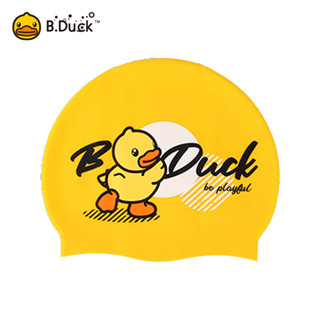 B.Duck หมวกว่ายน้ำเด็ก หมวกว่ายน้ำวัสดุซิลิโคน