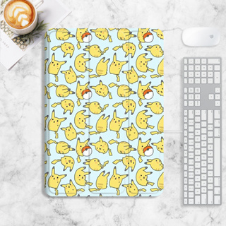 Pokémon Pikachu เคส iPad mini1/2/3/4/5/6 air3/4/5 เคสไอแพด gen7/8/9 gen10 เคสซิลิโคน มีที่ใส่ปากกา 2022 pro11 case