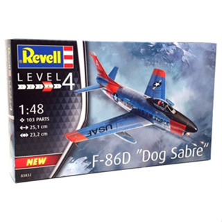 พลาสติกโมเดลประกอบ REVELL สเกล 1/48 F-86D DOG SABRE (03832)