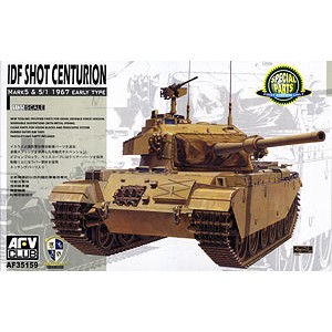 พลาสติก โมเดล ประกอบ AFV CLUB สเกล 1/35 IDF Shot Centurion Mk 5, Mk 5/1 1967 Early Type (35159)