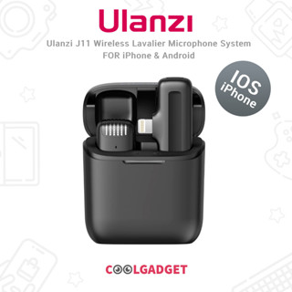 [ส่งใน 🇹🇭] Ulanzi J11 Wireless Microphone ไมโครโฟนไร้สาย สำหรับมือถือ IOS, Android มี 1 ตัวรับ 1 ตัวส่ง ใช้ Live, Vlog