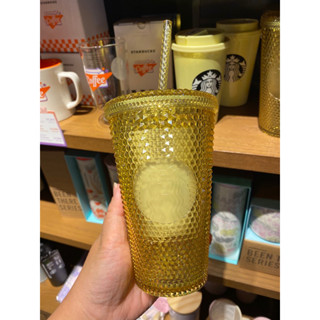 💥พร้อมส่ง💥 Starbucks Tumbler แก้วสตาร์บัคส์ สีเหลือง คอลใหม่ล่าสุด ขนาด 473ml แท้100%