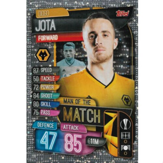 Diogo Jota (Wolverhampton Wanderers) 263.  Man of the Match - Match Attax 2019/20 Champions League