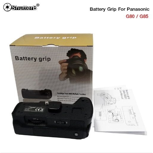 Battery Grip Shutter B รุ่น Panasonic G80/G85 (DMW-BGG1 Replacement) แบตเตอรี่ พิเศษลด 40%