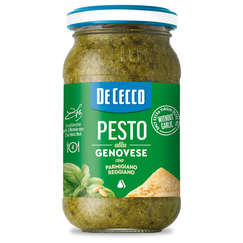 เด เชกโก เพสโต อัลลา เกโนเวสเซ่ 190 กรัม - Pesto Alla Genovese 190g De Cecco brand