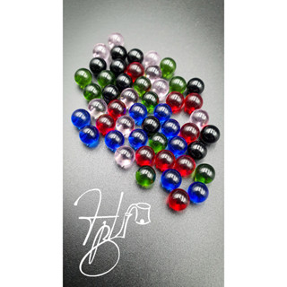 ลูกแก้วหมุนคละสี 6mm Random Glass Pearls for Quartz Banger, Dab rig, Wax/Dab/Shatter DPGCC020