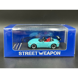 Ghost Player X Stance Hunters 1/64 Limited​ Edition​ 500 pcs Mazda MX5 Rocket Bunny, baby blue,