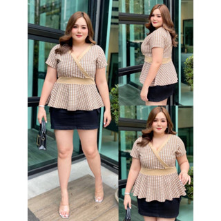 🎈Plussize เสื้อคนอ้วน🎈 🎀อก 40-46ยาว26