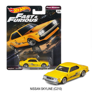 ์NISSAN SKYLINE (C210) HOT WHEELS FAST &amp; FURIOUS ชุด FAST REWIND  โมเดลรถเหล็ก ล้อยาง Hotwheels Premium