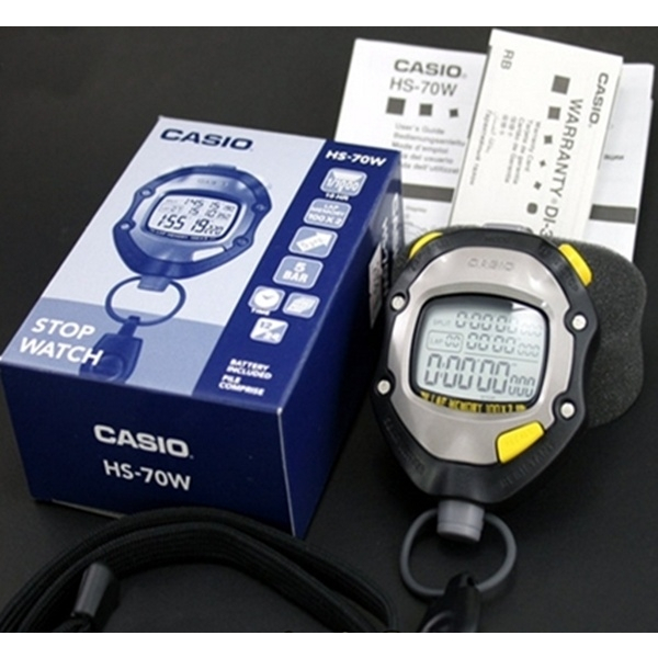 (ออกใบกำกับภาษีได้) นาฬิกาจับเวลา Casio Stop Watch รุ่น HS-3V ,HS-70W และ HS-80TW ของแท้ 100% รับประกันสินค้า 1 ปี - รูปที่ 6