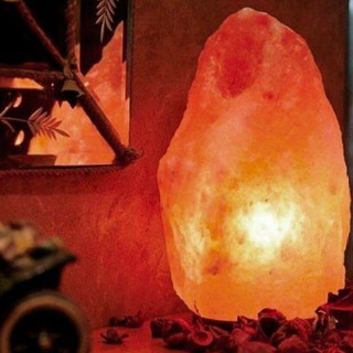 ขนาด 17 kg โคมไฟเกลือหิมาลายัน  Himalayan Salt Lamp ทรงธรรมชาติ