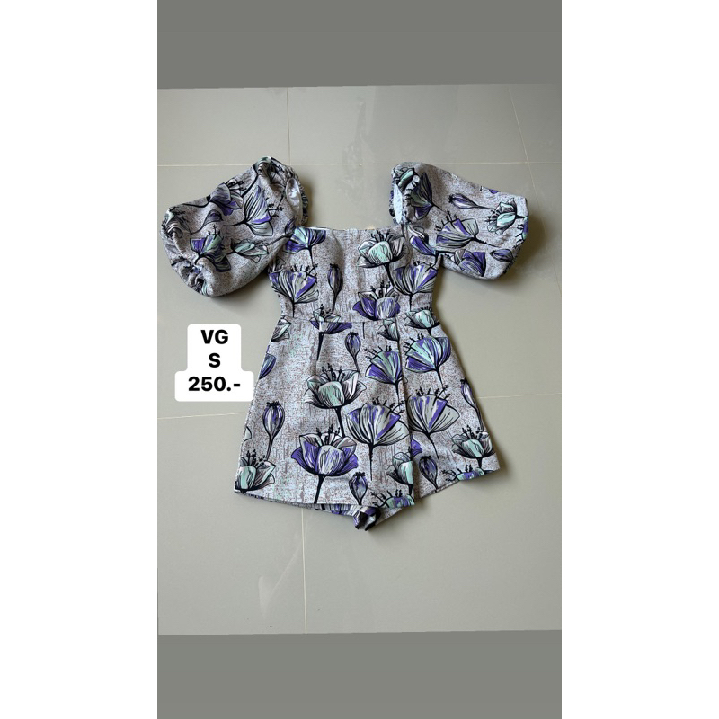 จั๊มสูทขาสั้น งานป้าย ValleyGirl