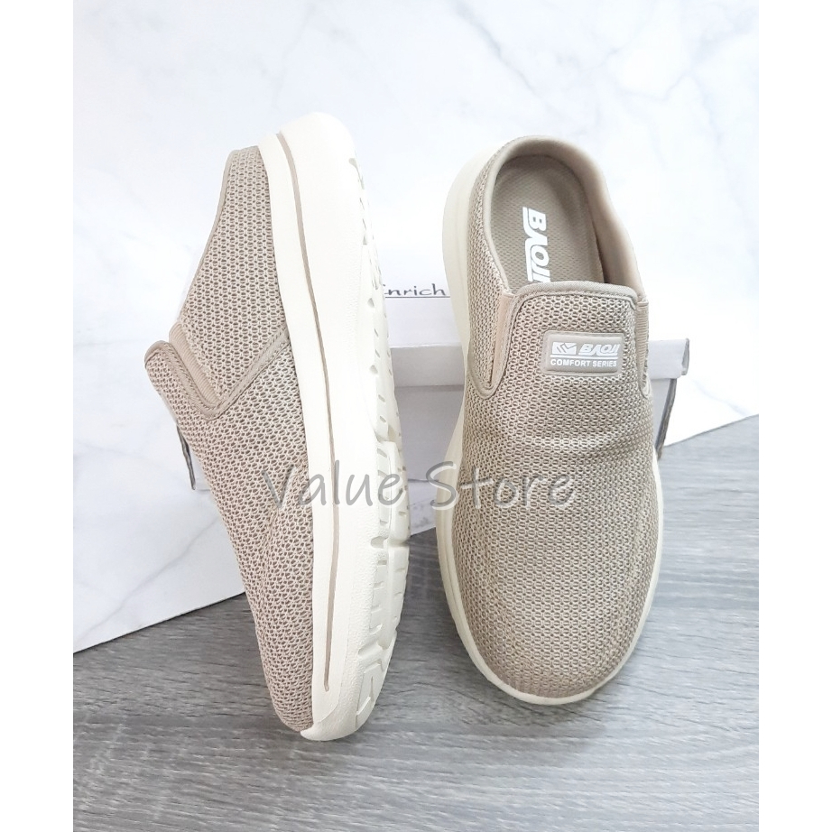 👟Baoji  รองเท้าสวมผู้ชาย เปิดส้น งานดี ใส่นิ่มสบายเท้า ไซส์41-45 รุ่น BJM735 - รูปที่ 3