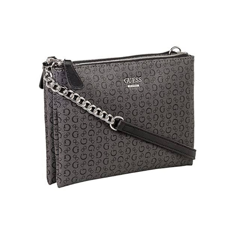 GUESS กระเป๋า รุ่น SV806176 KALEI MINI DBL ZIP CROSSBODY สีดำ กระเป๋า