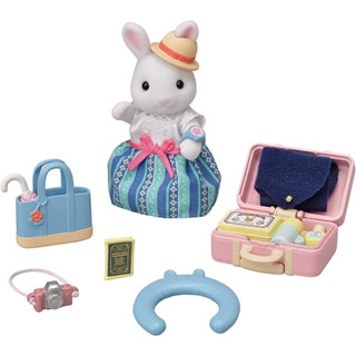 Sylvanian Families Doll and Furniture Set, Travel Set - Mother of White Rabbit