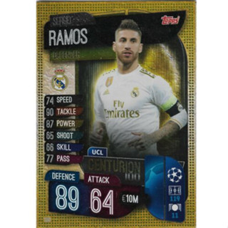 Sergio Ramos (Real Madrid CF) 306.  UCL Centurion - Match Attax 2019/20 Champions League