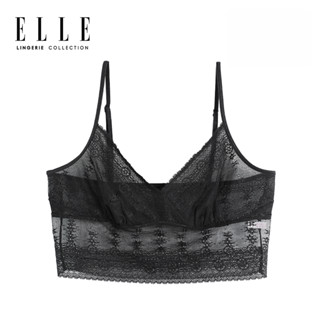 ELLE Lingerie I CAMISOLE เสื้อบังทรงตัวสั้นลูกไม้สไตล์ฝรั่งเศส I LH1754BL