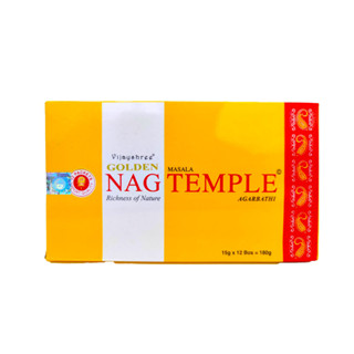 Natural Efe / Indian incense sticks - GOLDEN NAG TEMPLE / ธูปหอม อาราม / Box Set (12 Boxes)