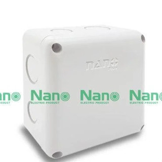 บ็อกกันน้ำ (Junction box) 4*4 สีขาว Nano มือ 1 พร้อมส่ง