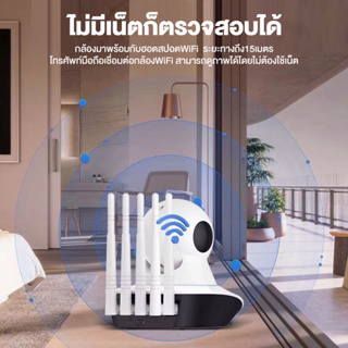 กล้องวงจรปิด กล้องวงจรปิดไร้สาย WiFI Full HD 4MP กล้องวงจร IP Camera 5.0ล้านพิกเซล Auto Tracking ประกันศูนย์3ปี