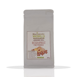 Organic/BIO Superfood | Bitter Apricot Fine Powder | ผงบิทเตอร์แอปริคอตไฟล์ 200g