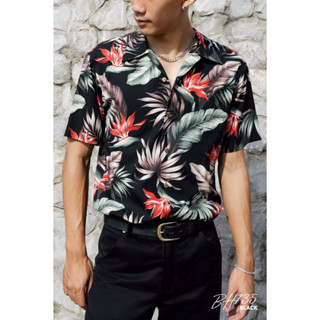 Simple&amp;Raw - BH735 BlueHawaii Shirts (Black)