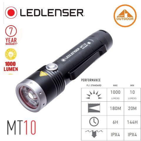 ไฟฉาย Led Lenser MT10 ให้ความสว่างสูงถึง 1000 ลูเมน