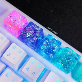 ปุ่มคีย์บอร์ดเรซิ่น (โฮโลแกรม) Keycap Mx Switch(สวิทช์  เชอรี่) Mechanical keyboard