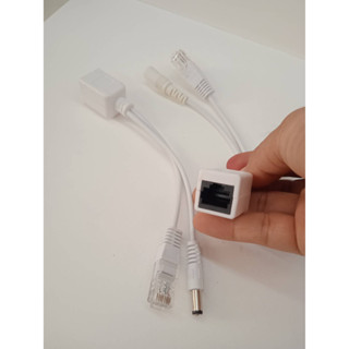 POE LAN UTP RJ45 ADAPTERขายเป็นคู่ ได้ 2 ชิ้น สายเพิ่มไฟกล้องวงจรปิด พีโออี ได้ม่ตราฐาน สัญญานดีมีความแข็งแรงทนทาน ใช้ได