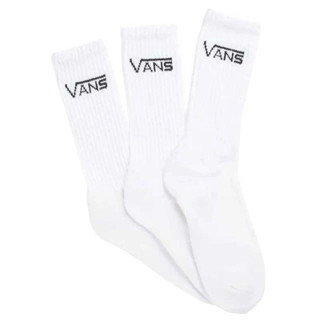 [ของแท้ ส่งฟรี จากไทย] VANS CLASSIC CREW (6.5-9, 3PK) - WHITE