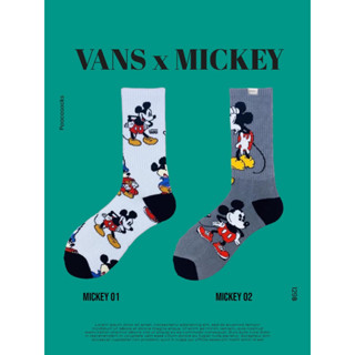 ถุงเท้า Vans x Mickey ถุงเท้าครึ่งแข้งแวน พร้อมส่งในไทย