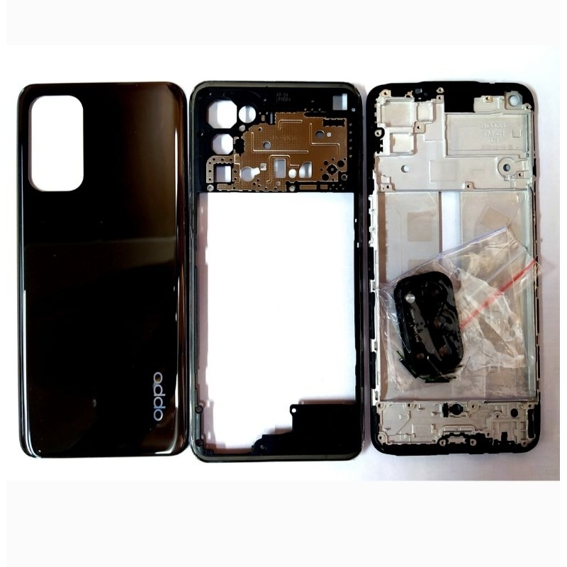 ชุดบอดี้ Oppo Reno 5(4G) สีดำบอดี้ Reno 5 4Gประกอบด้วย เคสกลาง+ฝาหลัง+เลนส์กล้อง มีบริการเก็บเงินปลา