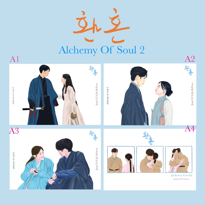 พร้อมส่ง❗️Postcard โปสการ์ดตกแต่งห้อง Alchemy of souls 2 ตกแต่งห้อง แปะผนังน่ารักๆ