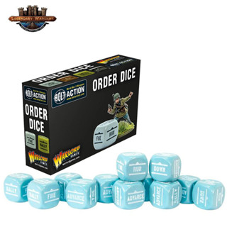 [พร้อมส่ง]warlord game-Orders Dice Pack - Blue