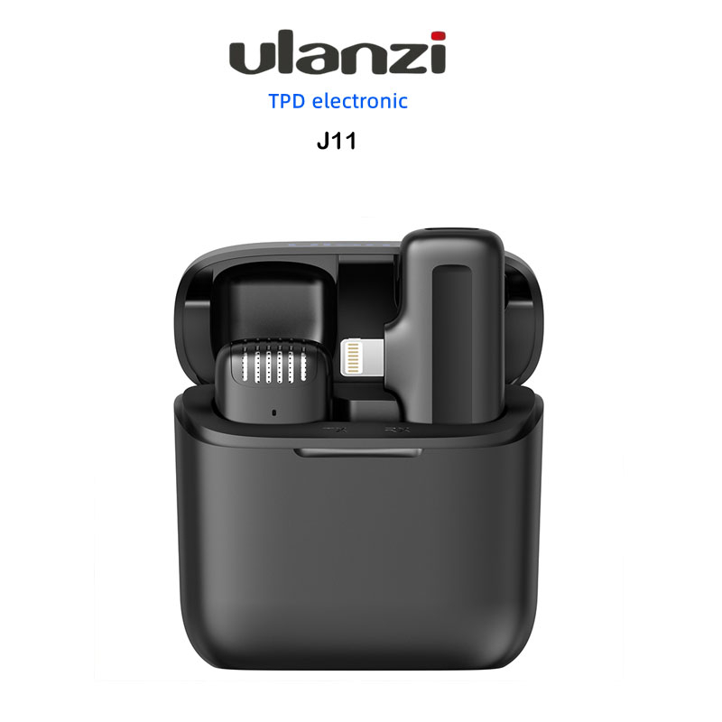 Ulanzi J11 Wireless Lavalier Microphone System ไมโครโฟนไร้สาย หนีบปกเสื้อ