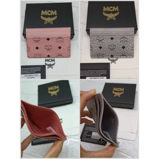 MCM Calfskin Visetos Mini Card Case กระเป๋าใส่บัตร มาพร้อมอุปกรณ์ครบ