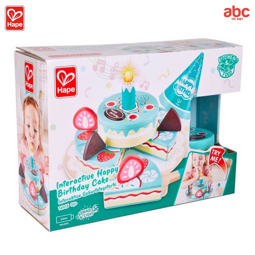 Hape Interactive Happy Birthday Cake	ชุดปาร์ตี้เค้กวันเกิดมีเสียง มีไฟ	3Y+ รูปที่ 5