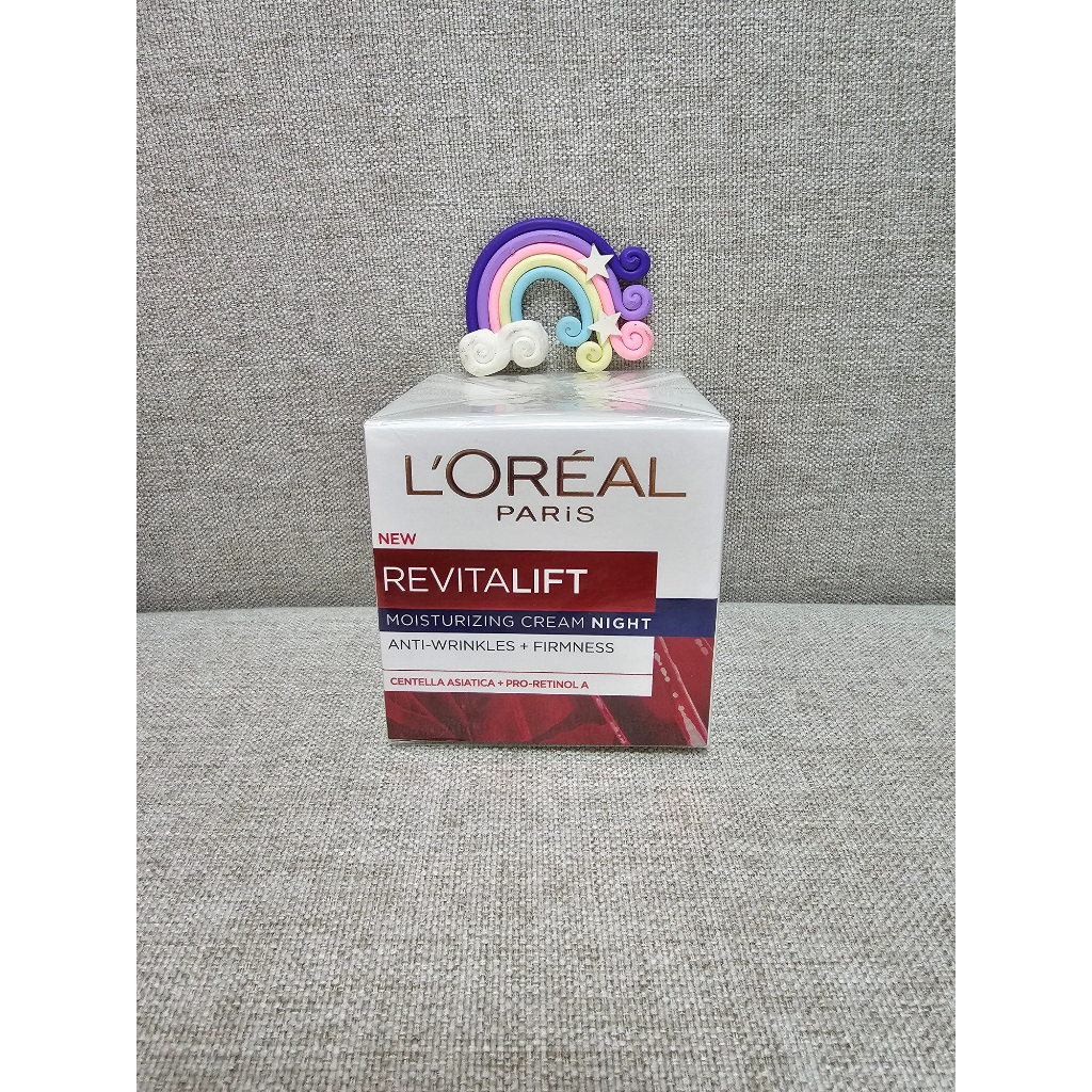ของแท้ L'Oreal revitalift night cream ขนาด 50ml ช่วยลดเลือนริ้วรอยและกระชับผิว