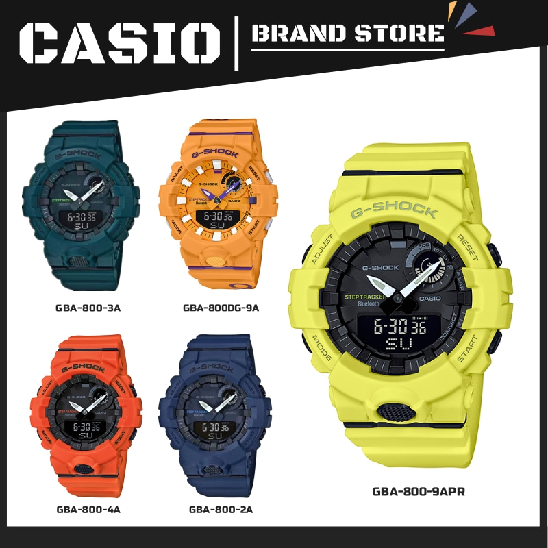 (ส่งฟรี) CASIO G-SHOCK WATCH รุ่น GBA-800 คาสิโอ ดู นาฬิกาข้อมือผู้หญิง นาฬิกาข้อมือผู้ชาย GBA-800DG-9A